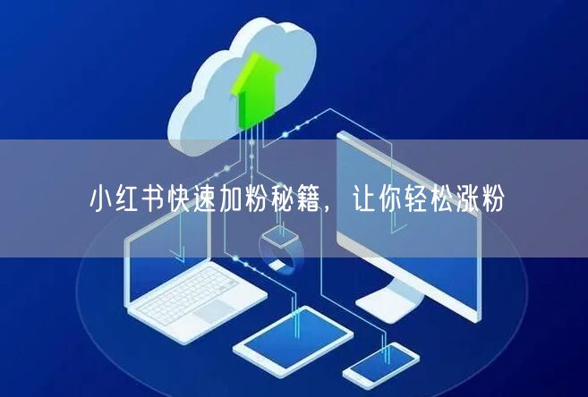 小红书快速加粉秘籍，让你轻松涨粉