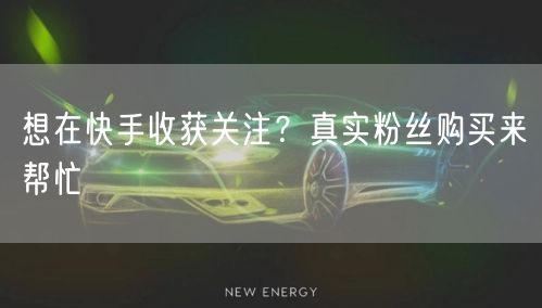 想在快手收获关注？真实粉丝购买来帮忙