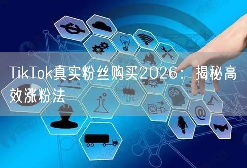 TikTok真实粉丝购买2026：揭秘高效涨粉法