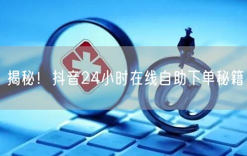 揭秘！抖音24小时在线自助下单秘籍