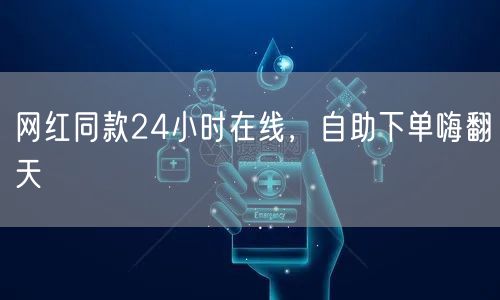 网红同款24小时在线，自助下单嗨翻天