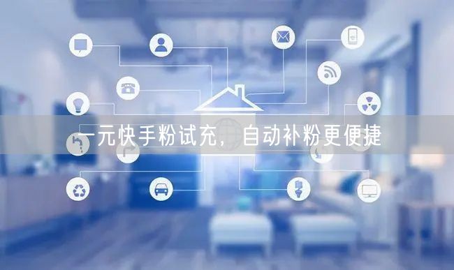 一元快手粉试充，自动补粉更便捷