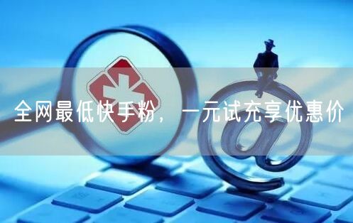 全网最低快手粉，一元试充享优惠价
