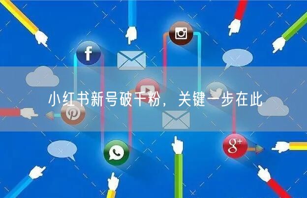 小红书新号破千粉，关键一步在此