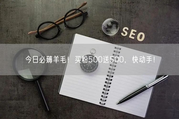 今日必薅羊毛！买粉500送500，快动手！