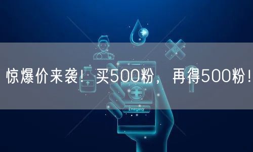 惊爆价来袭！买500粉，再得500粉！