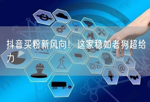 抖音买粉新风向！这家稳如老狗超给力