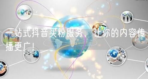 一站式抖音买粉服务，让你的内容传播更广！