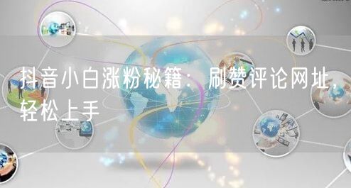 抖音小白涨粉秘籍：刷赞评论网址，轻松上手