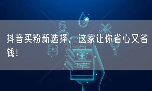 抖音买粉新选择，这家让你省心又省钱！