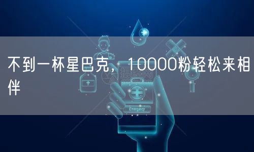 不到一杯星巴克，10000粉轻松来相伴