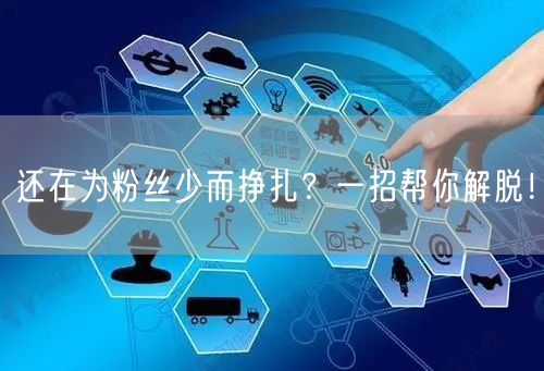 还在为粉丝少而挣扎？一招帮你解脱！