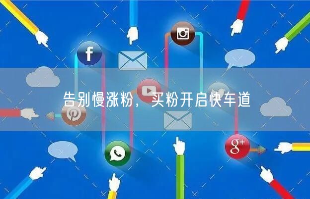 告别慢涨粉，买粉开启快车道