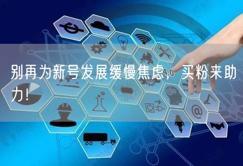别再为新号发展缓慢焦虑，买粉来助力！