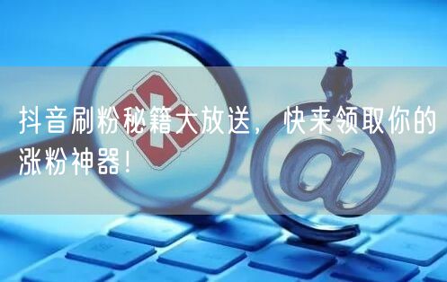 抖音刷粉秘籍大放送，快来领取你的涨粉神器！