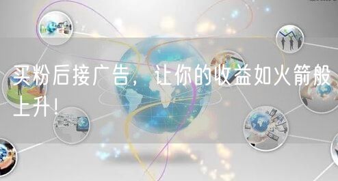 买粉后接广告，让你的收益如火箭般上升！