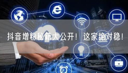 抖音增粉秘籍大公开！这家绝对稳！
