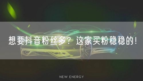 想要抖音粉丝多？这家买粉稳稳的！