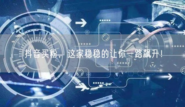 抖音买粉，这家稳稳的让你一路飙升！