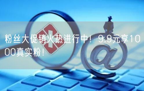 粉丝大促销火热进行中！9.9元享1000真实粉！