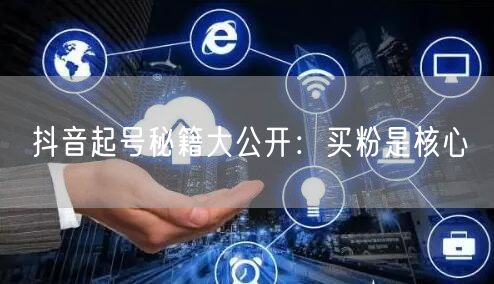 抖音起号秘籍大公开：买粉是核心