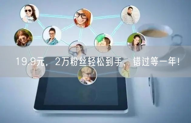 19.9元，2万粉丝轻松到手，错过等一年！