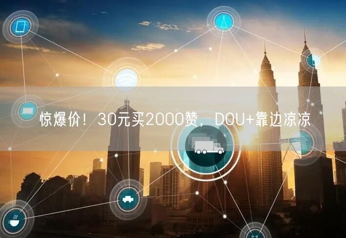 惊爆价！30元买2000赞，DOU+靠边凉凉