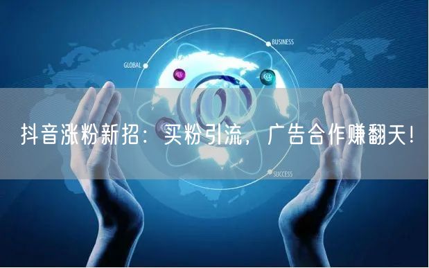 抖音涨粉新招：买粉引流，广告合作赚翻天！