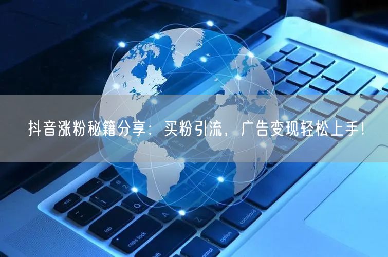 抖音涨粉秘籍分享：买粉引流，广告变现轻松上手！
