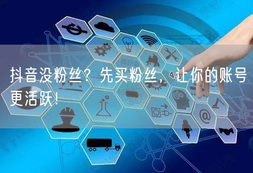 抖音没粉丝？先买粉丝，让你的账号更活跃！