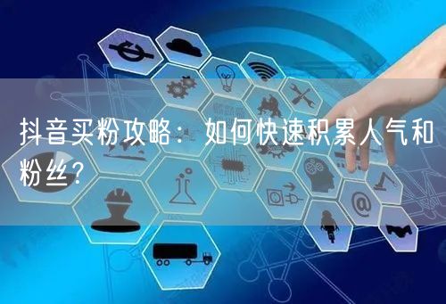 抖音买粉攻略：如何快速积累人气和粉丝？