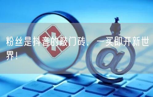 粉丝是抖音的敲门砖，一买即开新世界！