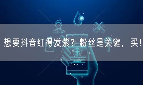 想要抖音红得发紫？粉丝是关键，买！