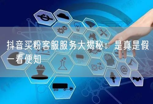 抖音买粉客服服务大揭秘：是真是假一看便知