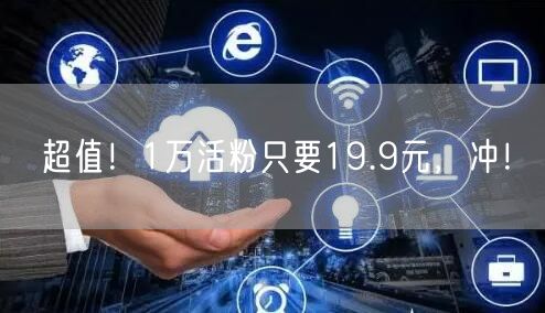 超值！1万活粉只要19.9元，冲！