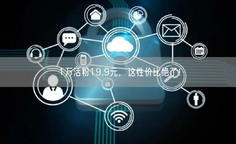 1万活粉19.9元，这性价比绝了！