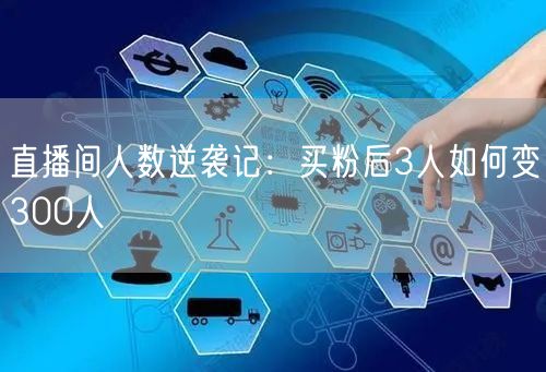 直播间人数逆袭记：买粉后3人如何变300人