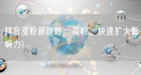 抖音涨粉新攻略：买粉，快速扩大影响力！