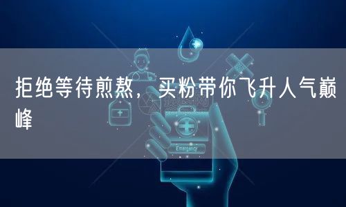 拒绝等待煎熬，买粉带你飞升人气巅峰