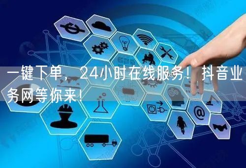 一键下单，24小时在线服务！抖音业务网等你来！