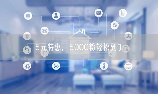 5元特惠，5000粉轻松到手