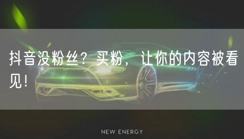抖音没粉丝？买粉，让你的内容被看见！
