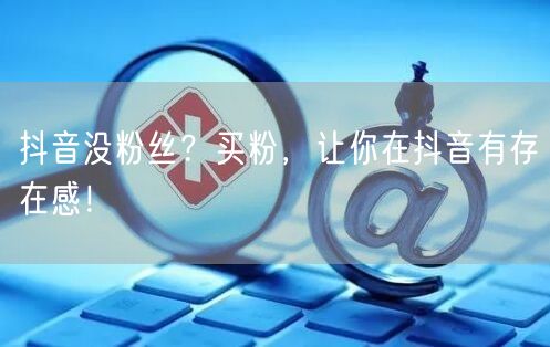 抖音没粉丝？买粉，让你在抖音有存在感！