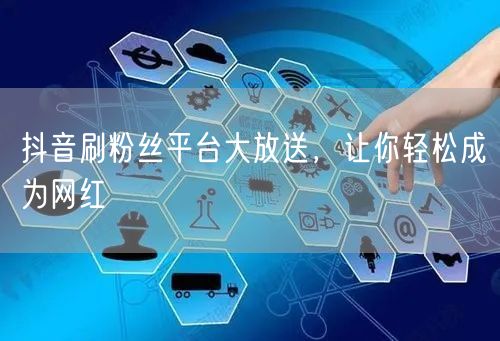 抖音刷粉丝平台大放送，让你轻松成为网红