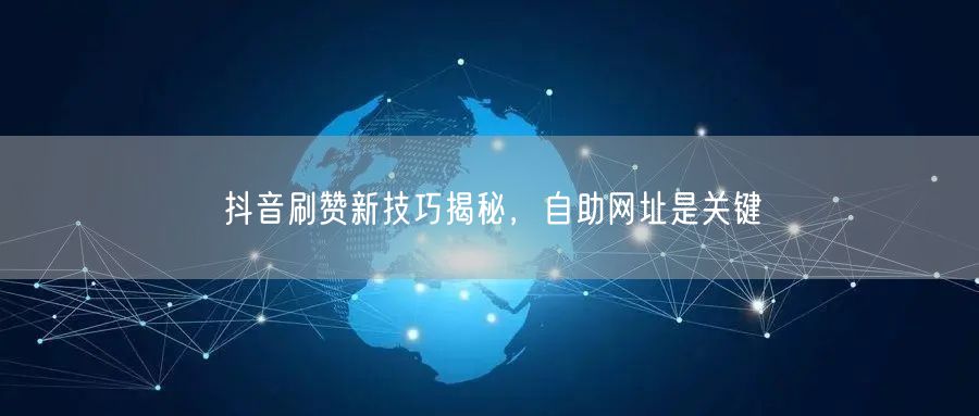 抖音刷赞新技巧揭秘，自助网址是关键