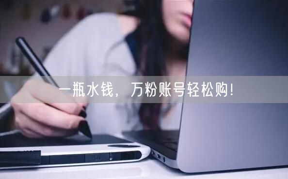一瓶水钱，万粉账号轻松购！