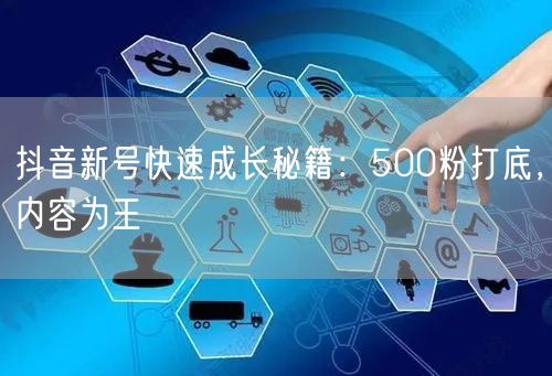 抖音新号快速成长秘籍：500粉打底，内容为王
