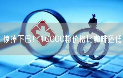 惊掉下巴！10000粉价格比咖啡还低