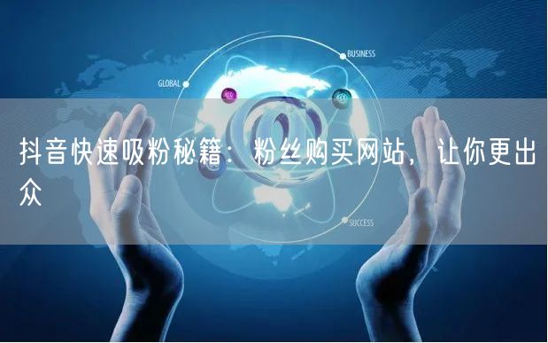 抖音快速吸粉秘籍：粉丝购买网站，让你更出众
