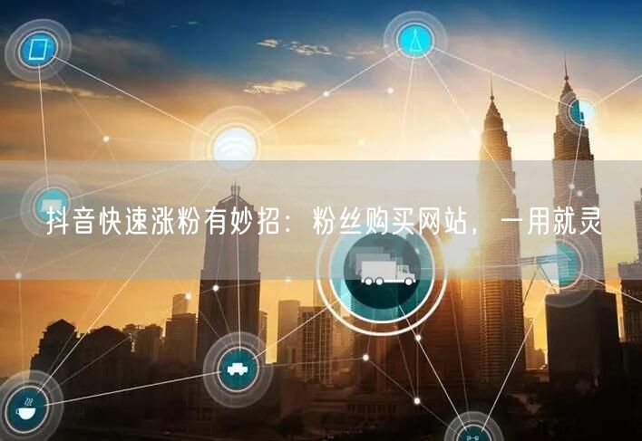 抖音快速涨粉有妙招：粉丝购买网站，一用就灵